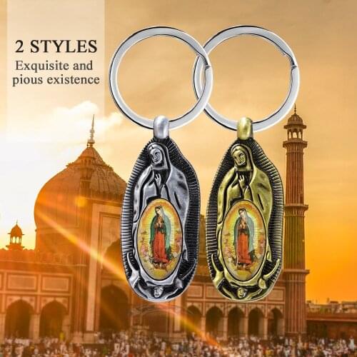 Catholic Christianity Religion Mary Virgin Mary Icon Retro Necklace Jewelry Exquisite Car Keychain Pendant