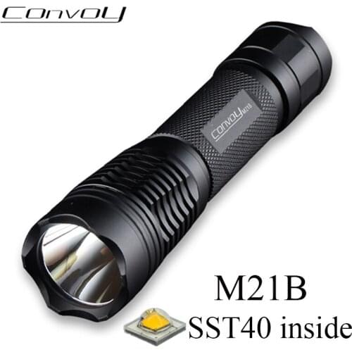 Convoy M21B with Luminus SST40 LED Flashlight Lantern S2+ 21700 Version Torch EDC Lanterna LED Camping Fishing Bike Work Light