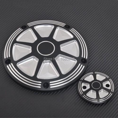 Motorcycle Derby Cover & Timing Timer Cover Edge Cut 5 Hole Fits For Harley 2017-up 2018 2019 Electra Glides Road Kings Touring