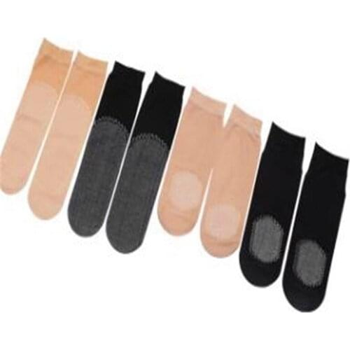 Late summer cotton stockings ladies hook silk slip prevention short stockings absorbent non-slip woman thin silk stockings G001