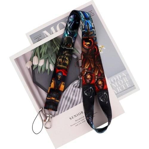 MD1086 DMLSKY Cartoon Game Lanyard Keychain keys Badge ID Mobile Phone Rope Lanyard With Card Holder Cover For Lovers