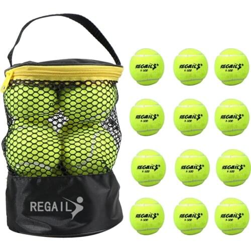Lixada 6Pcs/12Pcs Tennis Sheep Wool High Elasticity for Training Sport Ball Natural Rubber and Woolen Competition Tennis