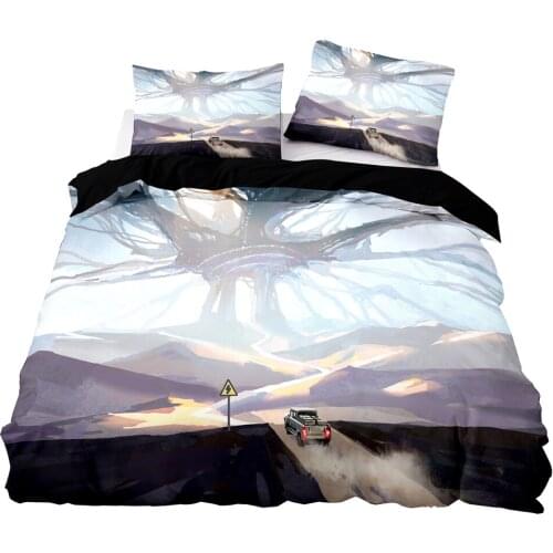 Bizarre Science Fiction Pattern Duvet Cover Set With Pillowcase, 200x200 Quilt Cover, 245×210 Blanket Cover, Bedding Set