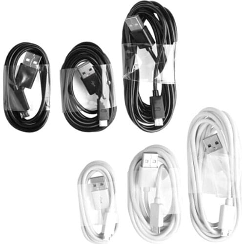 Micro USB 2.0 Type Extension Charging Data Cable Black Extender Charger Cable 84cm