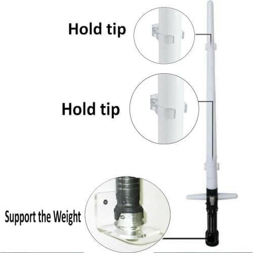 NEW Vertical Lightsaber stand Lightsaber Wall Mount Wall Holder - No Lightsaber
