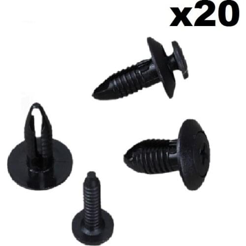 FOR SUZUKI MAZDA FOR FORD PLASTIC SCREW FASTENER RIVET CLIPS X20