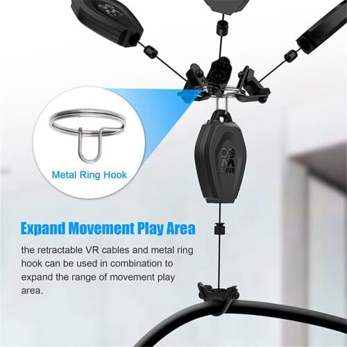 Strong Retractable VR Cables Management System Pull Wire Hook for VR Accessories