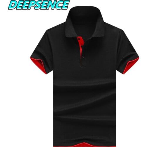 Men Fashion Casual Short Sleeve Polo T Shirt Men Summer England Business Solid Breathable Cotton Slim Classic Short Polo Men