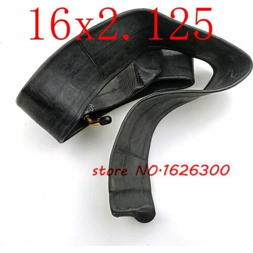 Good quality 16inch Electric bicycle tyre inner tube 16X2.125 bike Inner Tube with a Bent Angle Valve Stem butyl rubber