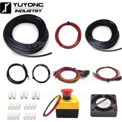GRBL cable wiring combo Xtension Cable+DC Power Cable+Dupont Wire+Ground Wire+Fan+E-Stop for GRBL controller on CNC machines
