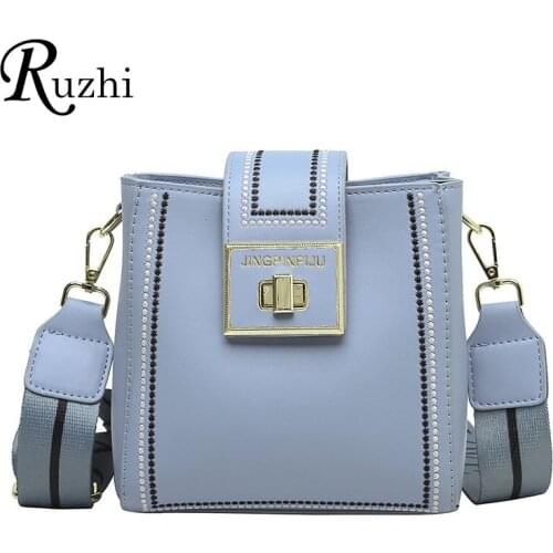 Hasp Crossbody Bag Multilayer Space Women Bags High Quality Ladies Bucket Bag Soft Leather Shoulder Bags 2021 New Bag For Girls