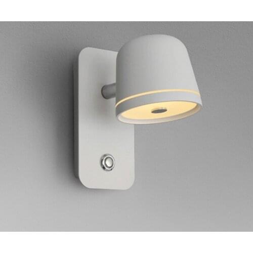 LED Bedside Bedroom Dimmable Wall Lamp Living Room Nordic Creative Reading Infinite Dimming Switch Wall Light WJ914