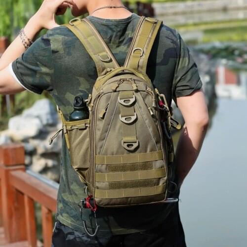 Outdoor Military Rucksacks Tactical Backpacks Waterproof Waist Chest Climbing Bag Sport Travel Backpack Fishing Bags XA518Y