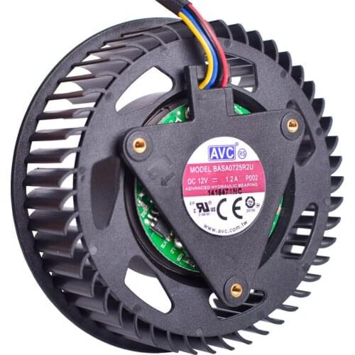 Brand new BASA0725R2U turbine video card fan 12V 1.20A 4wires for HD4870 HD5850 HD5870 HD5970