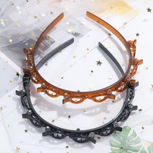 1PC Double Bangs Hairstyle Hairpin Hairband Salon Hair Decoration Clips Hairband For Women Double Bangs Hairstyle Hairpin