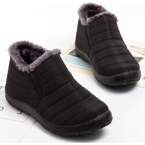 Womens Boots Keep Warm Platform Boots Women Shoes Thick Plush Waterproof Warm Fur Woman Winter Shoes For Women Plus Size
