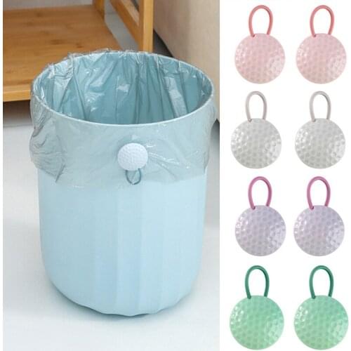 Garbage Bag Holder Clip 2 PCS Strong Magnetic Dustbin Junk Bag Edge Holder Anti-Slip for Various Trash Bin LB88