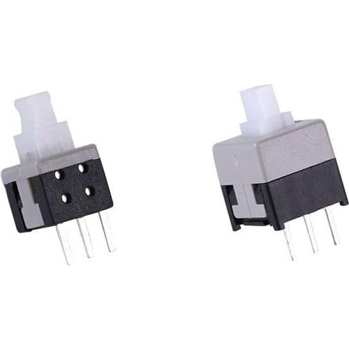 2000PCS/Lot 5.8*5.8MM Self-locking Switch Push Button Switch DIP 3 Pins Tactile Pushbutton Key Switch Wholesale