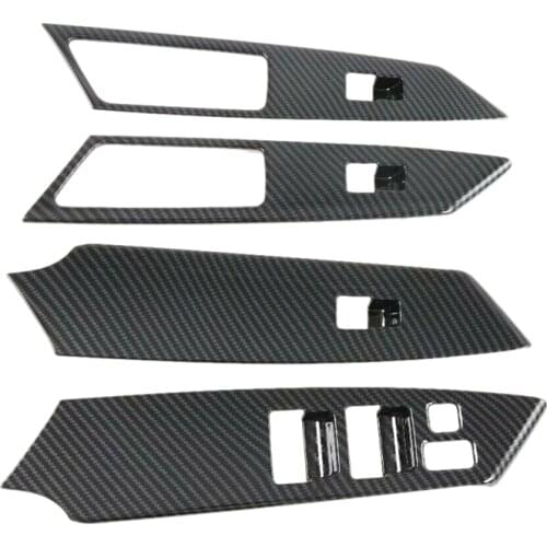 4Pcs Car Gl Lift Switch Panel Door Armrest Lift Modification for Mitsubishi Montero / Pajero Sport 2016-2020