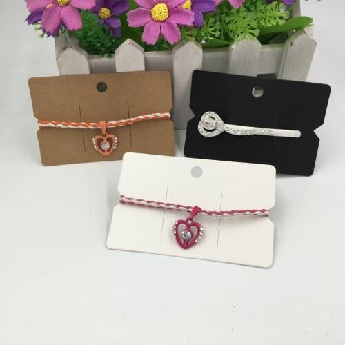 400Pcs/Lot Blank Kraft Cardboard Kids Hairpin Packing Card Lady 's Brooch/Hair Band Display Jewelry Accessories Cards