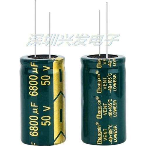 5PCS 50v6800uf pins into the audio power amplifier feet lead 22 x40 pressure new electrolytic capacitor