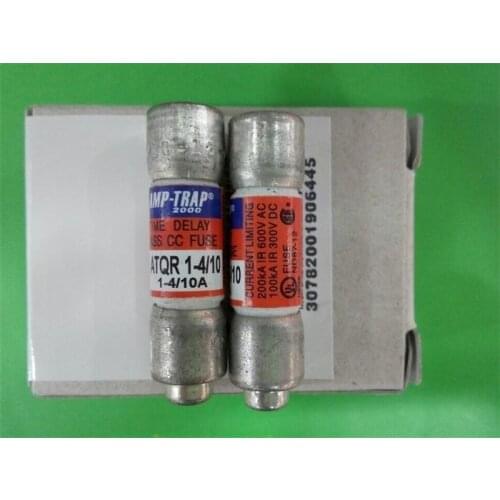 Free shipping 5pcs ATQR 1 4/10 AMP TRAP 10X38 faray ceramic fuse 1.4A delay