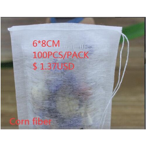 Corn fiber price is $1.37 /100pcs 1000pack 6x8cm