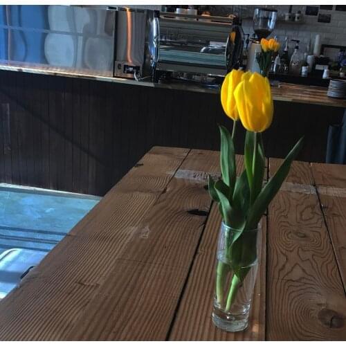 Posing tulip simulation flower elegant props two-piece fashion simple net celebrity live accessories