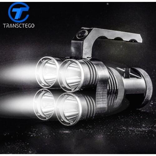 40W power 4000 lumens flashlight xm-l2 led torch for fishing searchlight long range outdoor remote portable lamp duiklamp