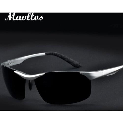 Mavllos men polarized sunglasses Aluminum Magnesium sun glasses fishing outdoors sport Eyewear For Men