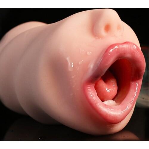 Male Tongue Masturbation For Men Deep Throat Fellatio Adult Erotic Supplies Toys Realistic Vargina Pussy And Ass Masturbator Sex