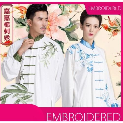 Tai Chi clothing female fashion spring and autumn martial arts clothing Tai Chi Kung Fu clothing male Chinese style