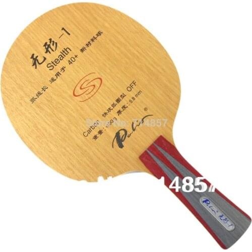 Palio official stealth-1 stealth 01 table tennis blade fast attack with loop good control racquet sports