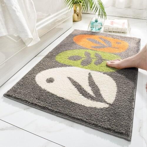 Cross-border ins velvet into the door carpet mat home bedroom bathroom door absorbs water non-slip thick feet
