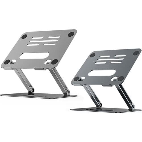 Foldable Laptop Stand Non-Slip Aluminium Alloy Holder Bracket Heat Release Cooling Riser For Laptop Notebook 14-17'' 95AF