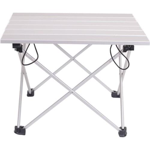 Portable Aluminum Folding Table Outdoor Dinner Hiking Camping BBQ Traveling Desk Alloy Ultra-light Table Blue Pink Gray Small