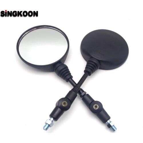 Universal 10mm Motorcycle Rearview Mirrors Black Scooter Moto Side Mirrors FOR yamaha ttr 250 bmw f800st kawasaki vulcan fz1n