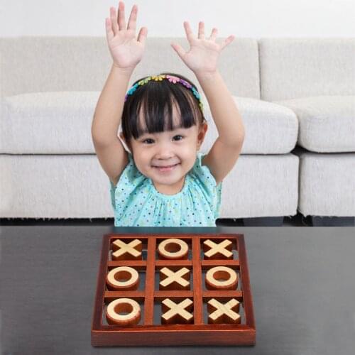 Fun Family Board Game Noughts And Crosses Game Wooden Family Board Game Set For Family Parties And Guests