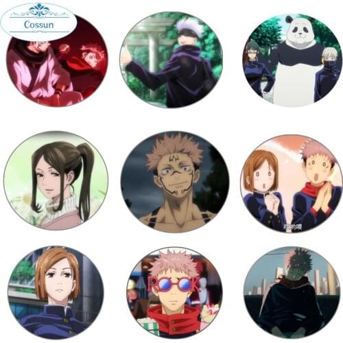 Japanese anime Jujutsu Kaisen Cosplay Badges Kaisen Yuji Itadori Brooch Pins Icon Collection Breastpin for Backpack Clothes gift