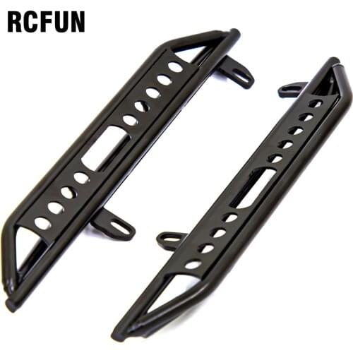 Tough Armor Side Steel Sliders Metal Pedals for 1/10 RC Car Crawler Axial SCX10 II 90046 90047 Axial scx10 iii AX103007 Upgrade