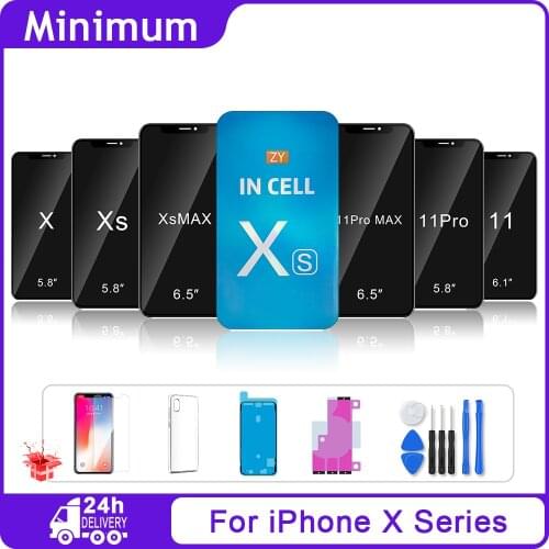 ZY Incell OLED For iPhone 11 Pro Max LCD Display Touch Screen Digitizer Assembly Replacement Parts For iPhone X Xs Max XR