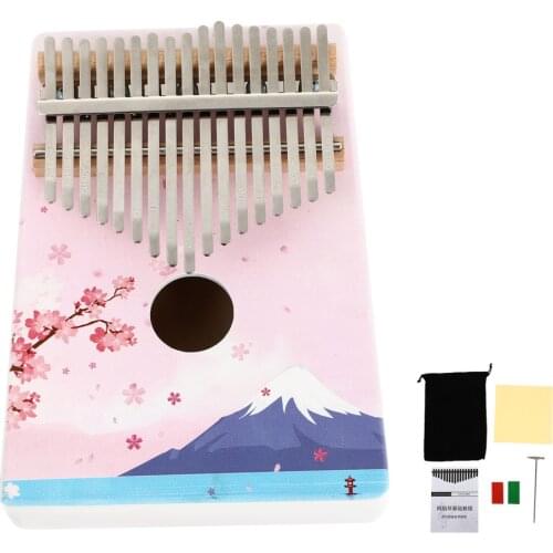 1 Set Kalimba Thumb Piano Pine Body Musical Instrument Piano for Starter )