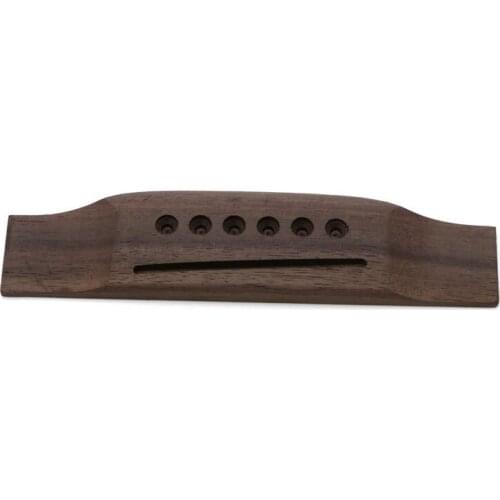 1pc New 6 String Rosewood Saddle Thru Guitar Bridge For Acoustic Guitar Folk