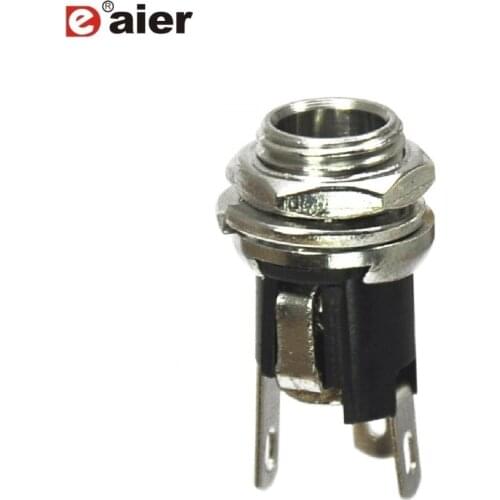 100PCS DC-025M Metal fillet solder terminals dc power jack plug adapter