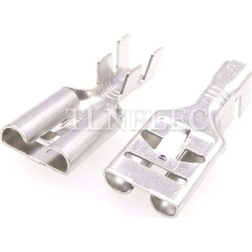 20pcs 9.5 Series High Current Inter-connection Famale Wire Teminal Automotive Flat Plate Barbed Crimp Teminal DJ621-E9.5X1.2C