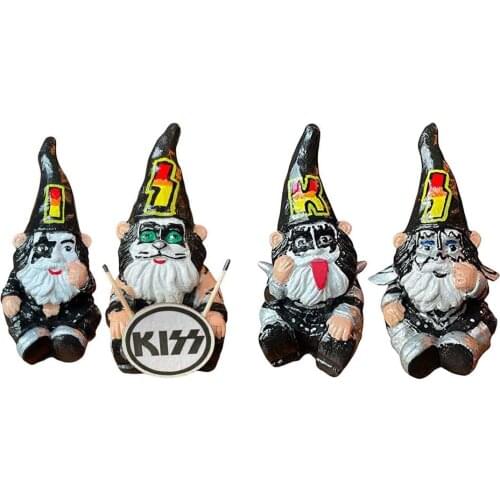 4pcs/set Miniature Gardening Gnomes Figurines Ornaments Resin Elf Crafts Kiss Dwarf Decoration For Home Garden Best Gift