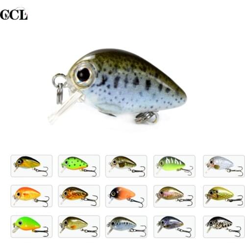 CCLTBA 5pcs 2.8CM 1.5G Hard Artificial Bait Mini Crankbait Fishing Lures Floating Wobblers Lure for Fishing