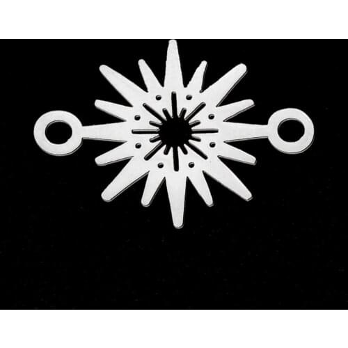 5pcs/lot 100% Stainless Steel Small Sun DIY Earring Pendant Charm Wholesale Never Fade Jewelry Necklace Making Charms