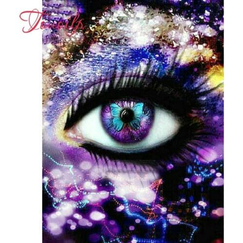 Fantasy art 5D Square/round Diy Diamond Embroidery Butterfly eye Full Mosaic pattern Diamond Painting Kit Diamond Picture art