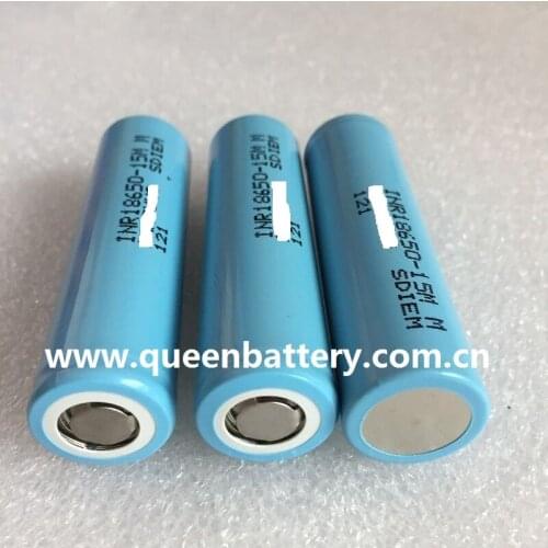 100pcs/lot free shippping)Sweeper battery INR18650-15M 1500mah 18650 15M 25A high drain battery e tools lawn mower battery